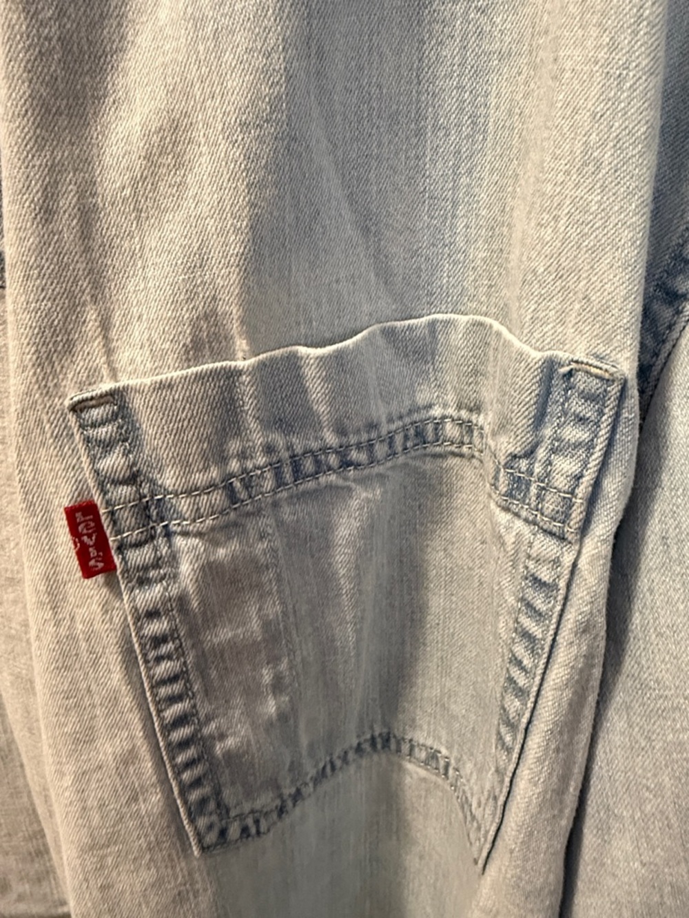 Levi's Pale Blue Denim Shirt Jacket - Picture 6 of 7